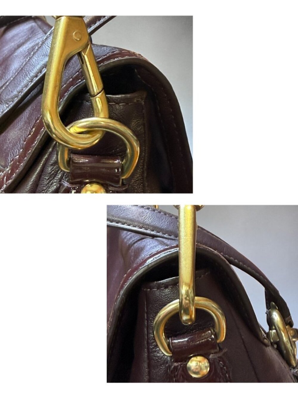 Coach Kristin Ostrich Embossed Leather Spectator Satchel — EUC - Picture 11 of 16